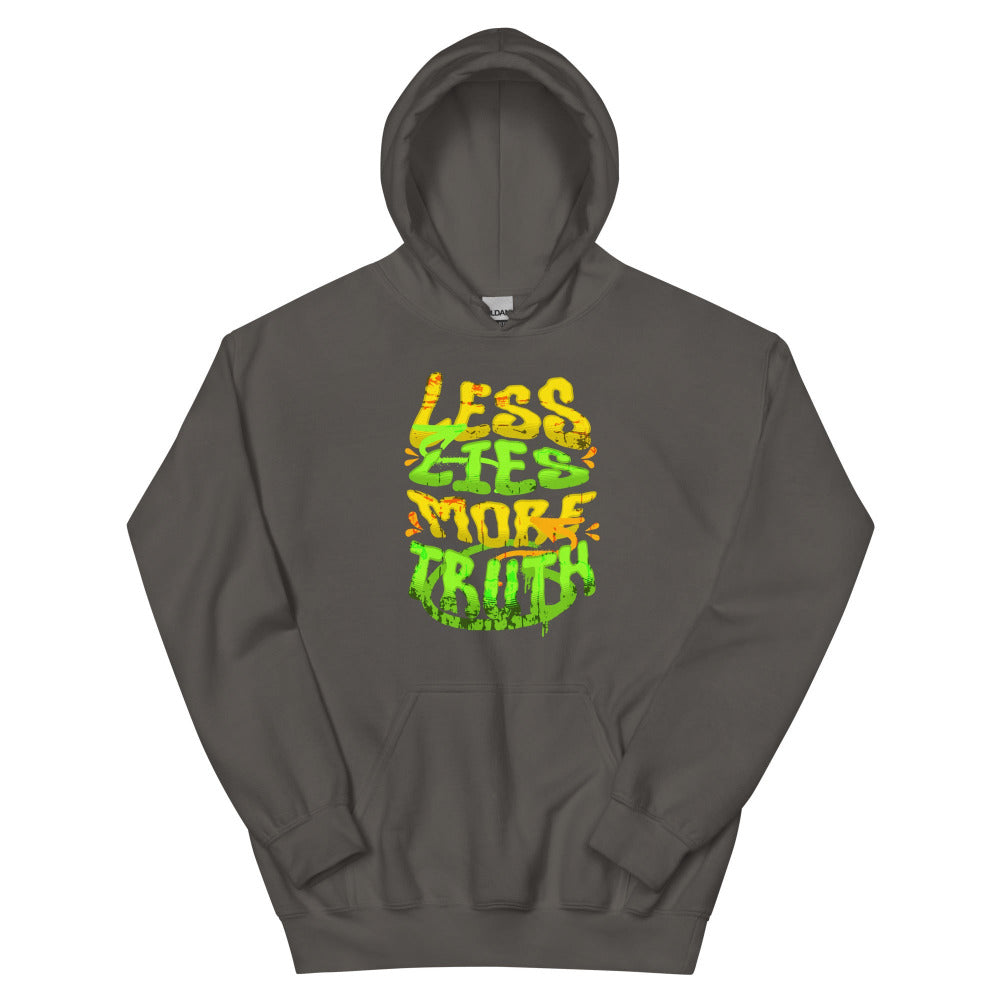 Less Lies More Truth Hoodie - Charcoal Color - https://ascensionemporium.net
